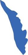 Kerala state distribution for DWIVEDI surname